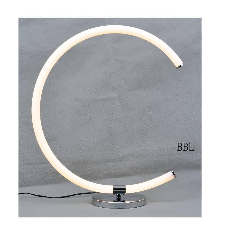 LED bordlampe med akryl C-formet rør