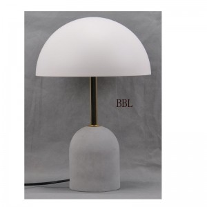 Højspændings LED bordlampe med betonfod