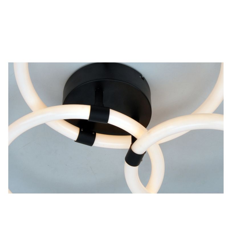 Lampen til lysdioder med acryl rund ring